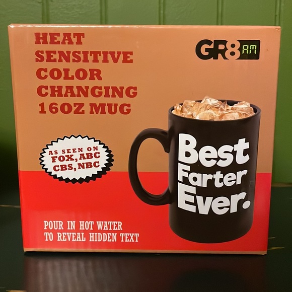 Best Farter Ever Hidden Text Heat Changing Mug Father’s Day Gift - Picture 2 of 8